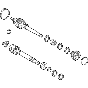 Lexus 43410-78020 Shaft Assembly, Front Drive