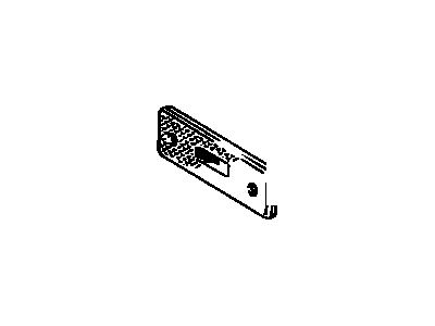 Lexus 81751-60070 Lens, Rear Side Marker Lamp, RH