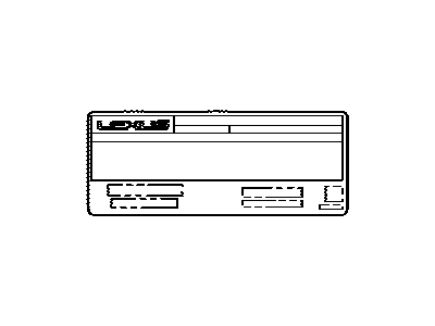 Lexus 11298-38641 Label, Emission Control