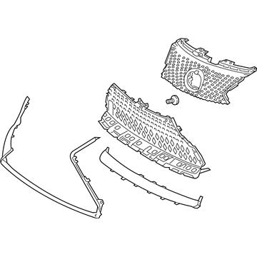 Lexus 53101-11110 GRILLE SUB-ASSY, RAD