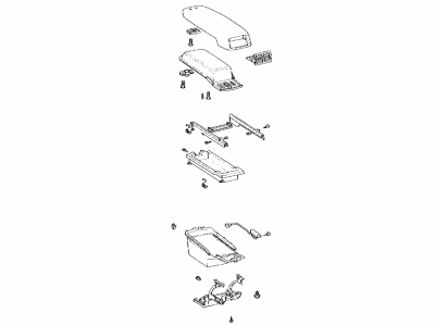 Lexus 58920-50120-C0 Rear Console Armrest Assembly