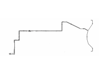 Lexus 47324-53070 Tube, Rear Brake, NO.4