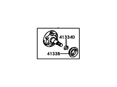 Lexus 41309-30050 Shaft Sub-Assy, Rear Differential Side Gear