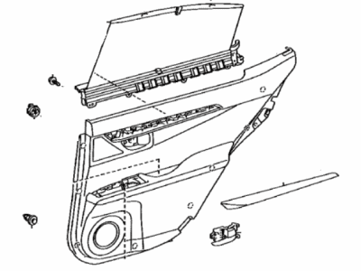 Lexus 67630-33F40-E4 Panel Assembly, Rear Door