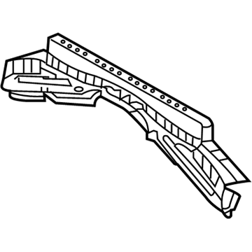 Lexus 57503-53010 Reinforcement, Rear Floor Crossmember