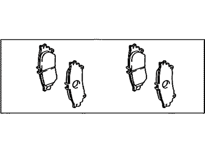 Lexus 04466-30360 Pad Kit, Disc Brake