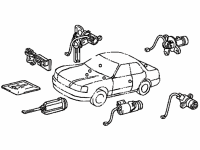 Lexus 69005-50220 Cylinder & Key Set