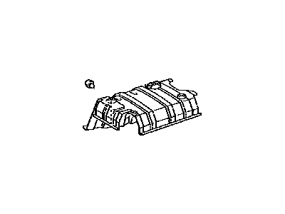 Lexus 58328-53010 Insulator, Main Muffler Heat, LH