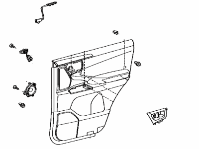 Lexus 67630-60S10-C7 Panel Assembly, RR Door