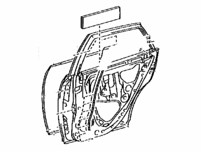 Lexus 67004-48080 Panel Sub-Assembly, Rear Door