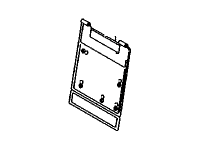 Lexus 71087-60030-E0 Board Sub-Assembly, Rear Seat