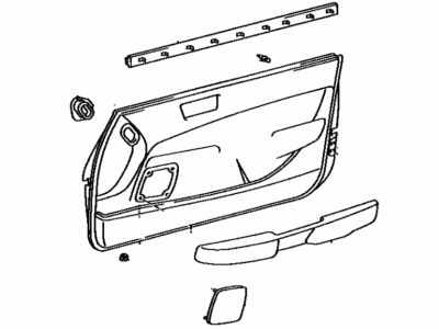 Lexus 67610-50020-C0 Board Sub-Assy, Front Door Trim, RH