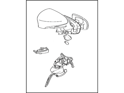 Lexus 87910-76122-A2 Mirror Assembly, Outer Rear