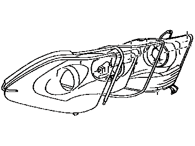 Lexus 53184-33030 Seal, Headlamp Cover, LH