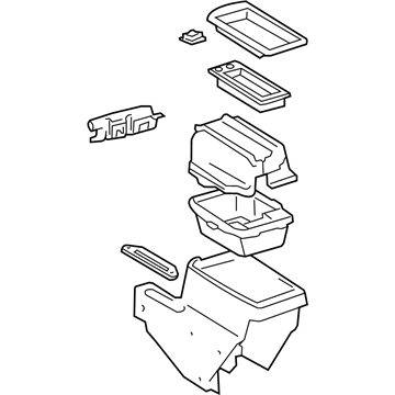 Lexus 58081-60040-B0 Box Sub-Assy, Console, Rear