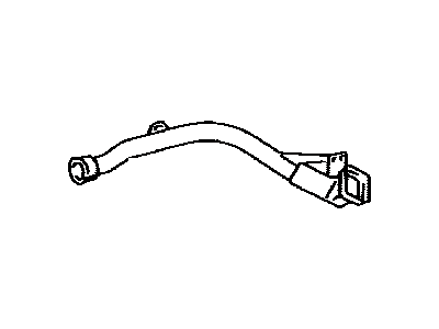 Lexus 55972-33080 Duct, Side Defroster Nozzle, NO.2