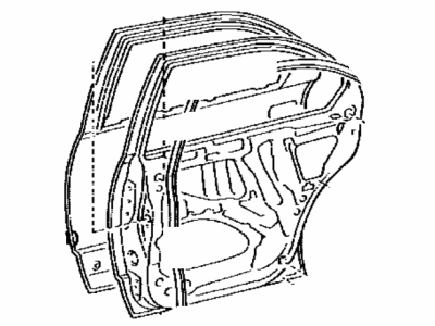 Lexus 67004-50906 Panel Sub-Assy, Rear Door, LH