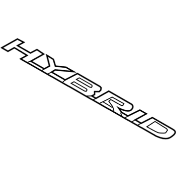 Lexus 75473-33090 Body Side Name Plate