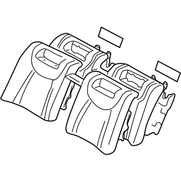 Lexus 71480-50830-A6 Back Assembly, Rear Seat