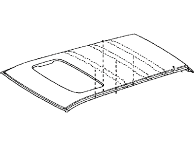 Lexus 63111-24090 Panel, Roof