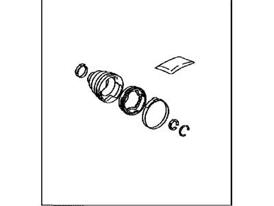 Lexus 04437-33080 Boot Kit, FR Drive S