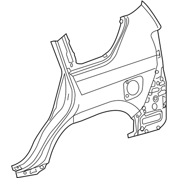 Lexus 60161-60C10 Panel Sub-Assembly, QUAR