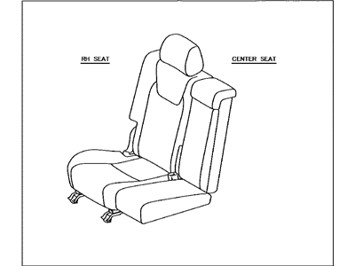 Lexus 71300-0E531-E0 Seat Assembly, Rear