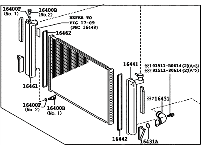 Lexus 16041-20351 Radiator Assembly, No.2