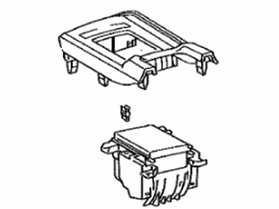 Lexus 58805-53060-E0 Panel Sub-Assy, Console, Upper Rear