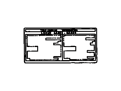 Lexus 42661-30670 Label, Tire Pressure Information