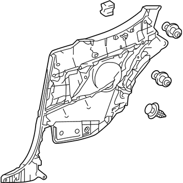 Lexus 62510-24160-C4 Panel Assembly, Quarter