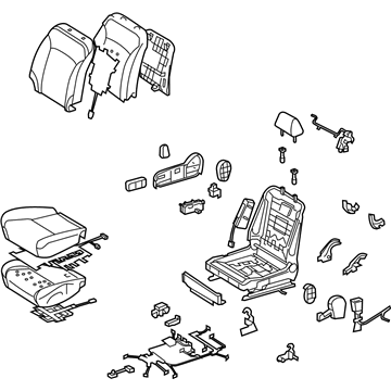 Lexus 71100-53C70-C1 Seat Assy, Front RH