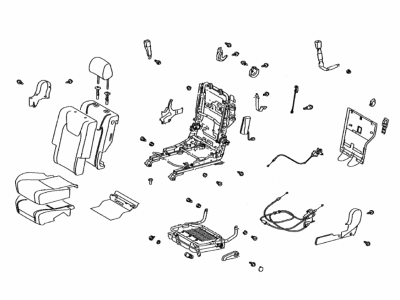 Lexus 71400-0E311-A0 Seat Assy, Rear LH