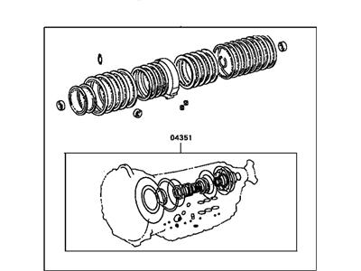 Lexus 04352-24050 Kit, Automatic Transmission Overhaul