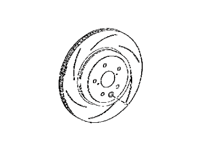 Lexus 42432-0W020 Disc, Brake, RR LH