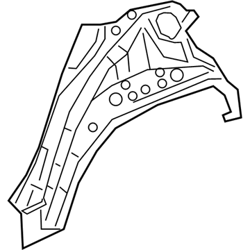 Lexus 61631-76020 Panel, Quarter Wheel