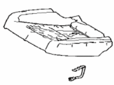 Lexus 71504-50160 Pad Sub-Assembly, RR Sea