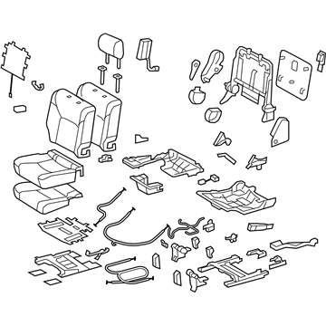 Lexus 71300-6AD30-C2 Seat Assy, Rear RH