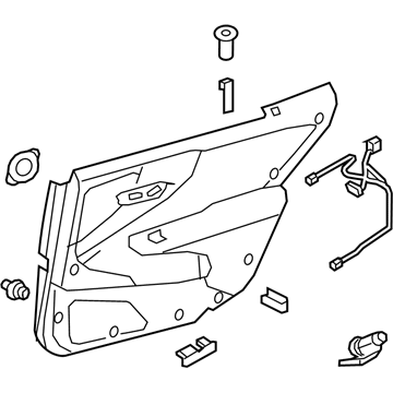 Lexus 67630-5AD10-40 Panel Assembly, Rear Door