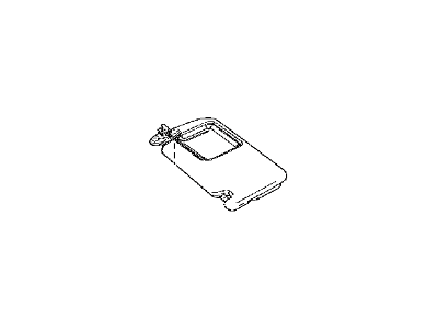 Lexus 74320-78070-C0 Visor Assy, LH