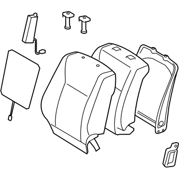 Lexus 71430-50F60-A6 Back Assy, Front Seat, RH(For Separate Type)