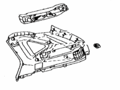 Lexus 62480-0E020-A0 Garnish Assy, Roof Side, Inner LH