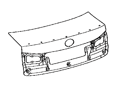 Lexus 64401-53370 Panel Sub-Assembly, LUGG