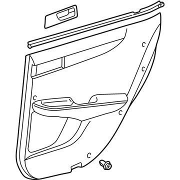 Lexus 67630-33671-B1 Board Sub-Assy, Rear Door Trim, RH