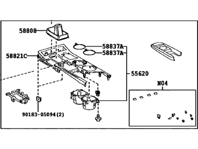 Lexus 58804-24230-C2 Panel Sub-Assembly, Cons