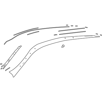 Lexus 62404-11010-G0 GARNISH Sub-Assembly, Ro