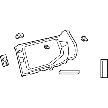 Lexus 62480-60240-A1 Garnish, Roof Side, Inner LH