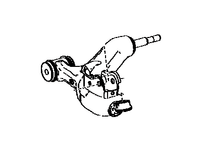 Lexus 48620-53070 Front Suspension Lower Control Arm Assembly Right