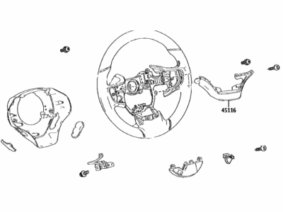 Lexus 45100-76180-C1 Steering Wheel Assembly