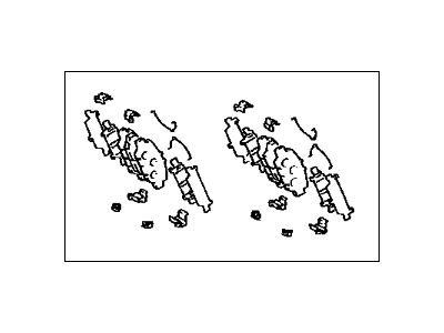 Lexus 04492-50010 Rear Disc Brake Pad Kit